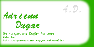 adrienn dugar business card